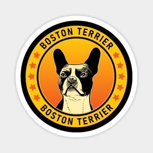 Boston Terrier Dog Portrait Magnet